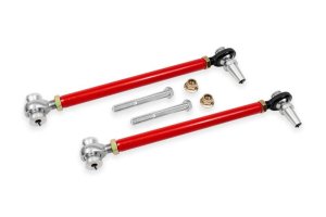Chevrolet Camaro Control Arms - Front Lower - BMR Suspension - Double Adjustable with Rod Ends - Red - `16-`24